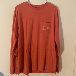 Men’s Large Vineyard Vines Long Sleeve Pink shirt, great condition